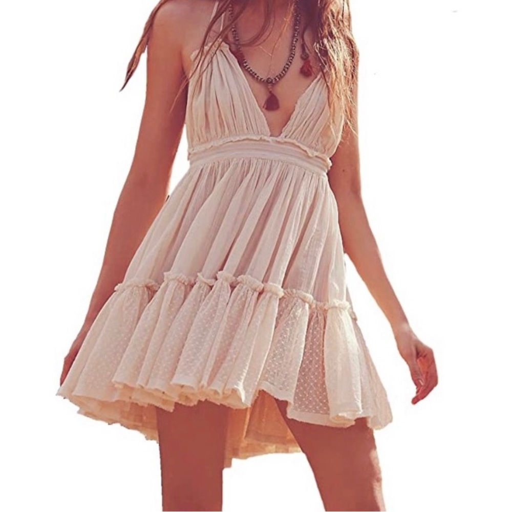Chic Cream Mini Dress